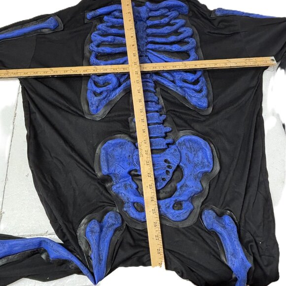 Rare Skeleton Purple 3 D Skele-Bones Costume Fun World VTG Adult NWT NOS Y2K - Picture 12 of 14